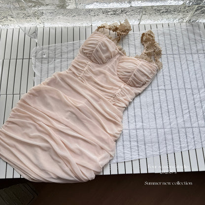 Cute Sheath Sweetheart Floral Pink Short Summer Dress Holiday Party Birthday Outfits DP0141