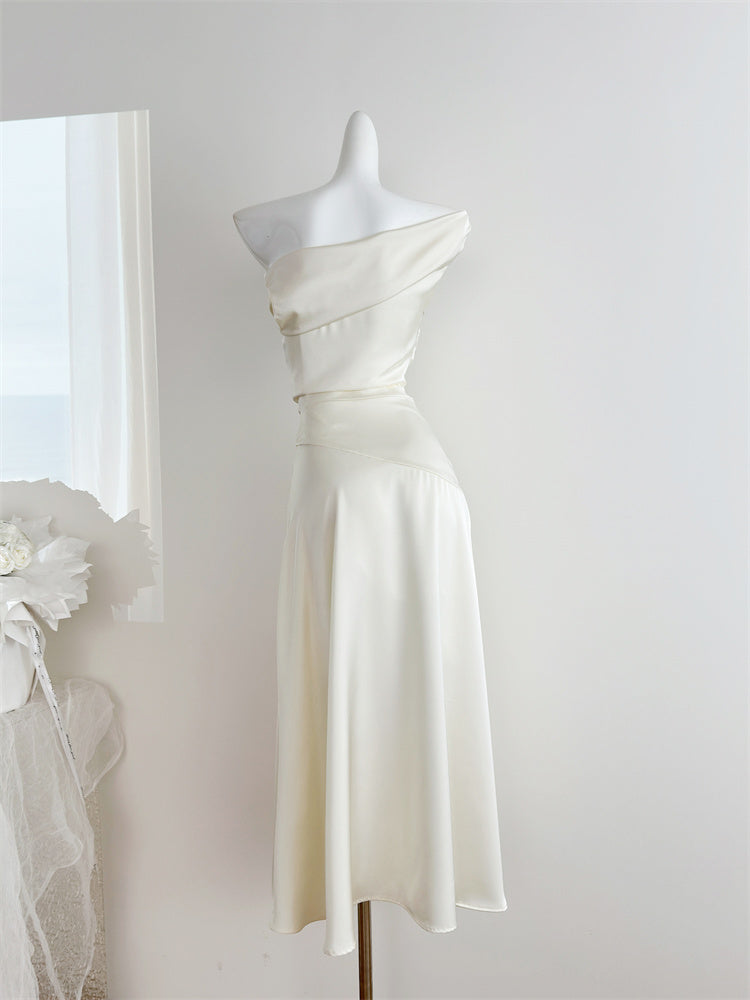 Sexy Mermaid Satin Summer Beach Dress Holiday Party Casual Outfits For Girls DP1402