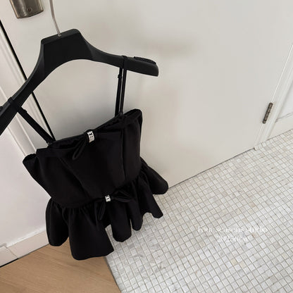 Cute A Line Spaghetti Straps White Short Summer Dress Holiday Party Outfits For Women DP0095