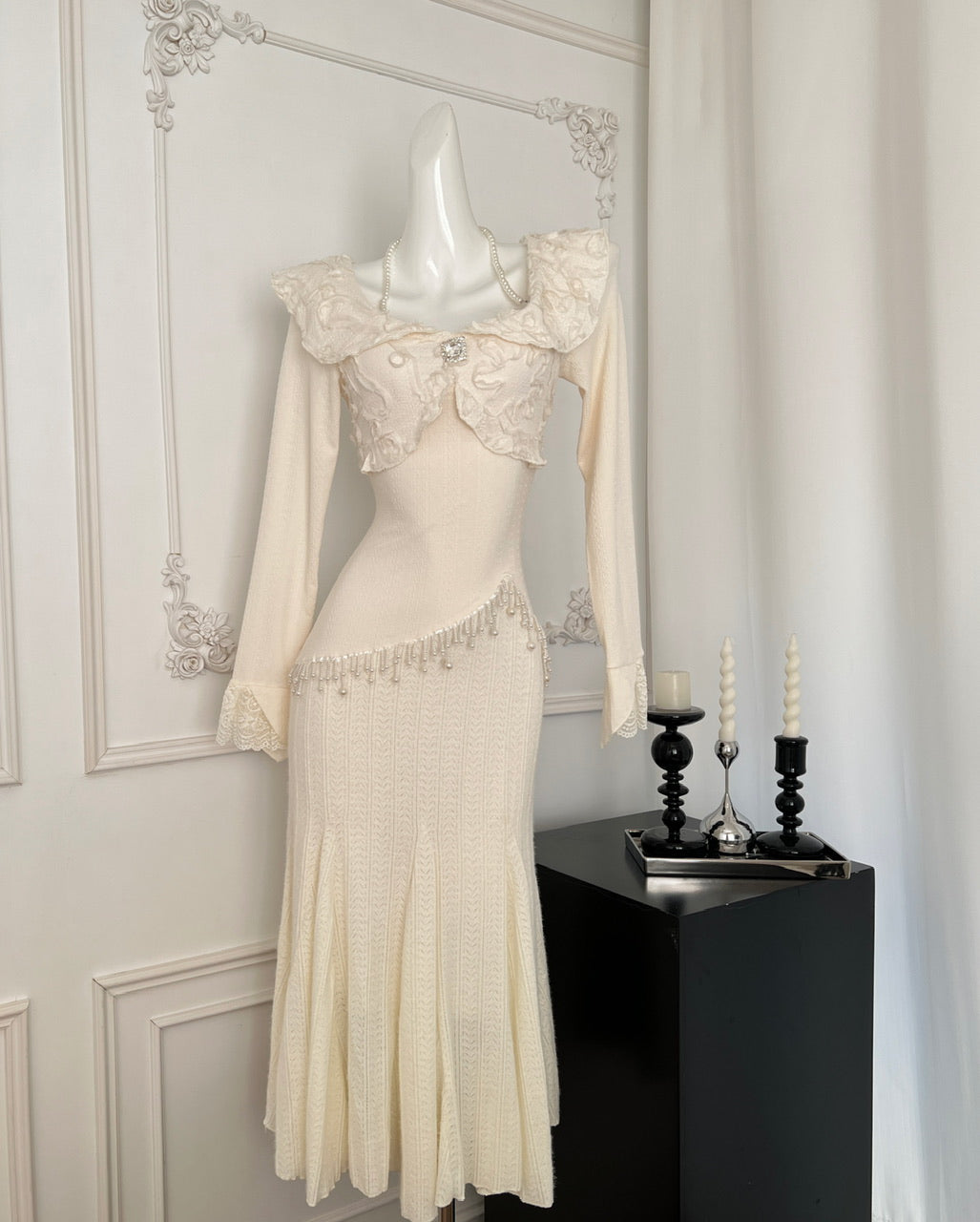 Sexy Sheath Long Sleeves Knitted Dress Holiday Party Outfits For Women DP0099