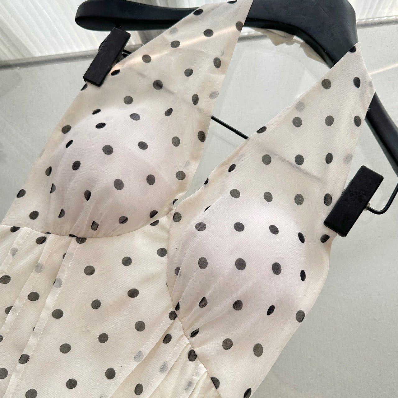 Cute A Line Halter Polka Dots Summer Dress Holiday Party Outfits For Women DP0101