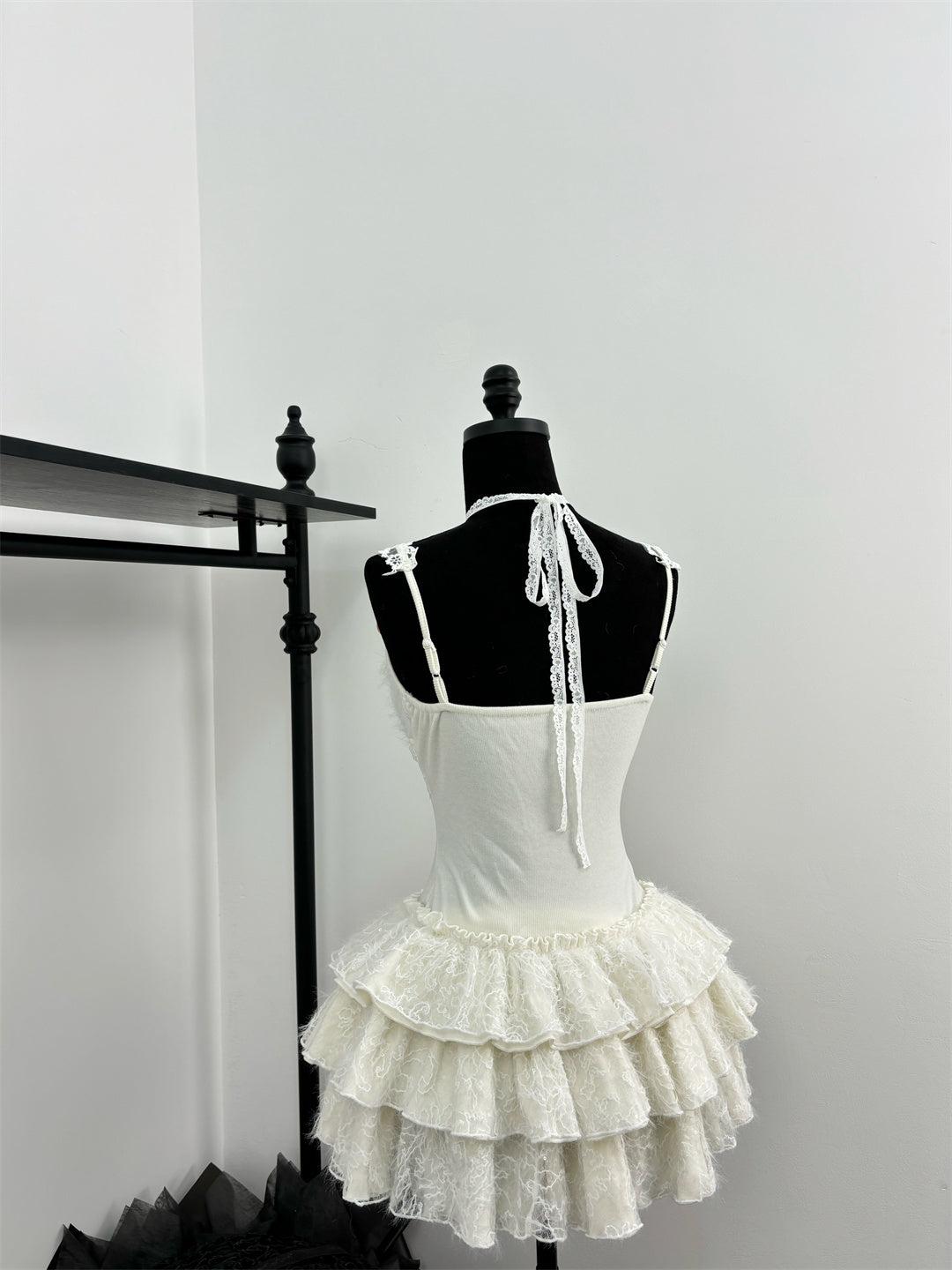 Cute Spaghetti Straps Ballet Skirt Ruffles Summer Dress Holiday Party Outfits For Women DP0091