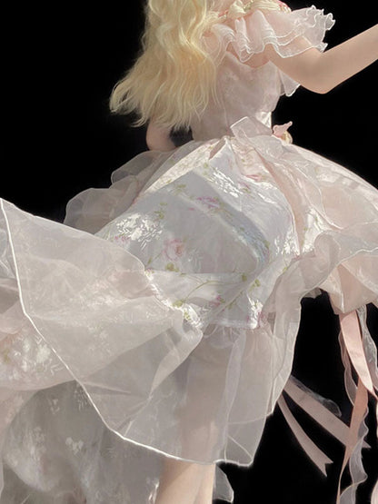 Vintage Ball Gown Off The Shoulder Short Pink Summer 18th Birthday Dress Lolita Dress Mini 18th Birthday Outfits Short Lolita Outfit DH2439