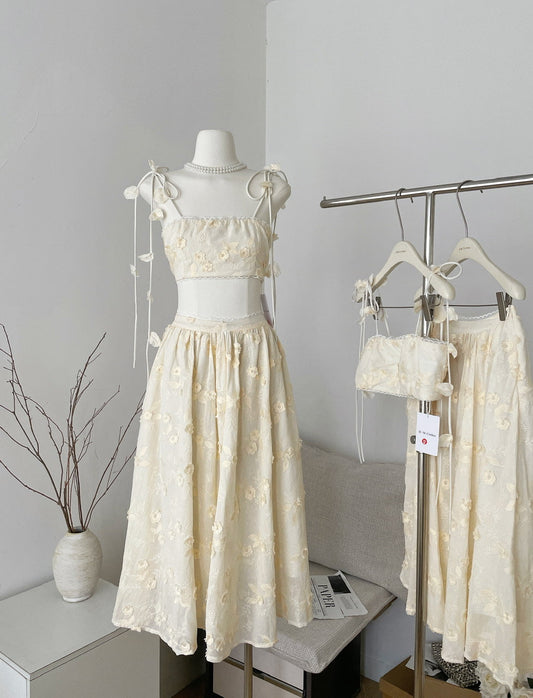 Sexy A line Spaghetti Straps 2 Pieces Summer Dress Holiday Dresses Party Birthday Outfits For Women DP0124