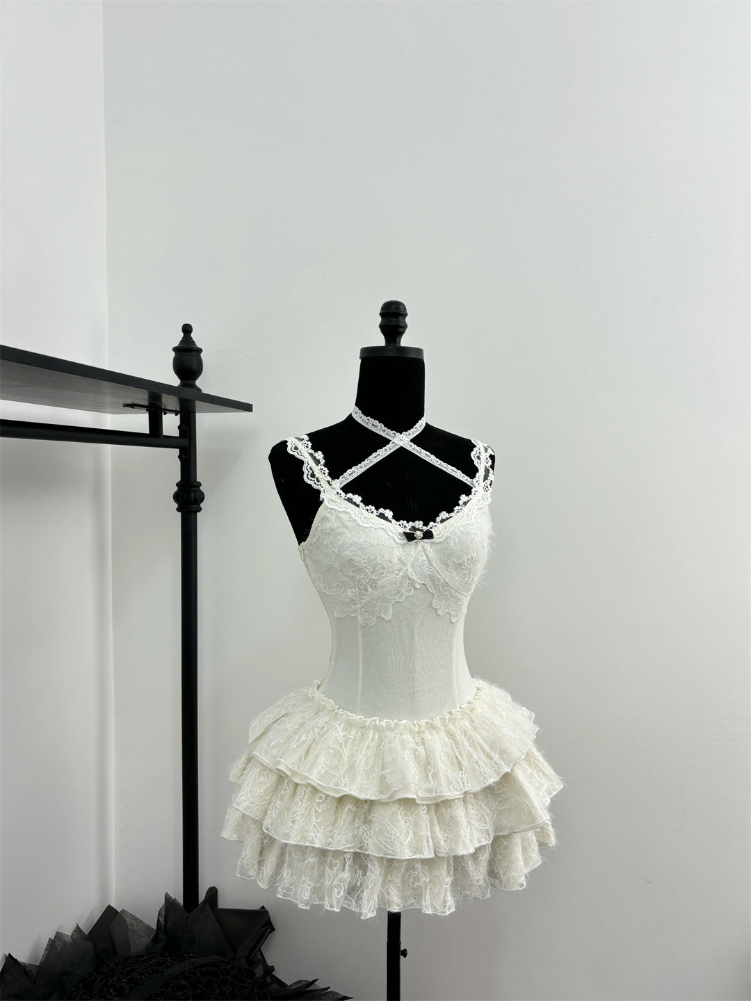 Cute Spaghetti Straps Ballet Skirt Ruffles Summer Dress Holiday Party Outfits For Women DP0091