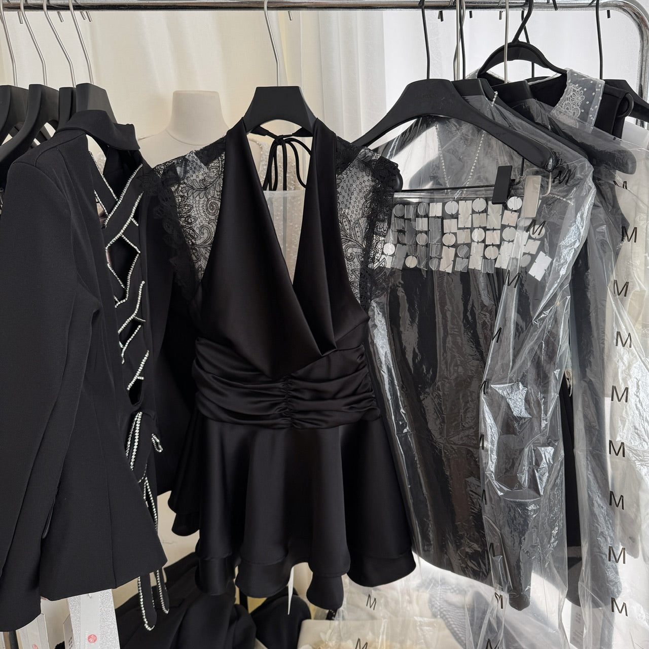 Sexy A Line Halter Neckline Summer Dress Little Black Dress Holiday Party Outfits For Women DP0098