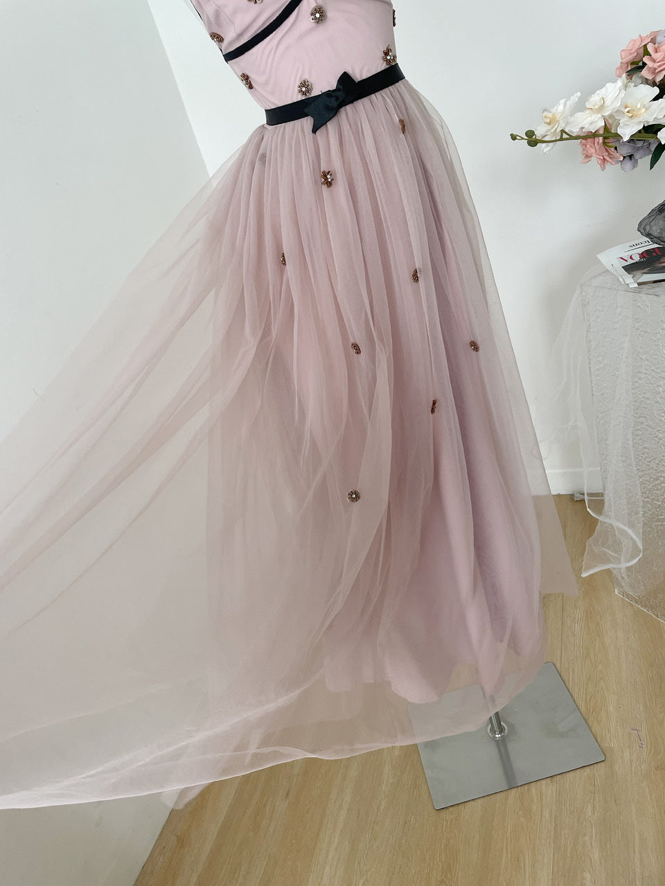 Cute A line Straps Pink Tulle Summer Dress Holiday Party Outfits For Women DP0113