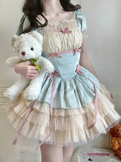 French Ball Gown Short Lolita Dresses Party Dress Birthday Outfits SD1196
