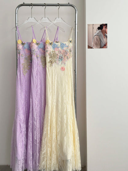 Sexy Mermaid Spaghetti Straps Lace Birthday Party Dress Summer Holiday Outfits For Women DP0132