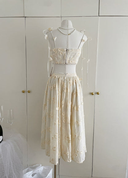 Sexy A line Spaghetti Straps 2 Pieces Summer Dress Holiday Dresses Party Birthday Outfits For Women DP0124