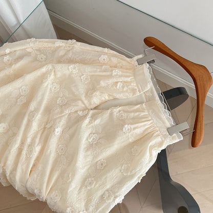 Cute A line Spaghetti Straps 2 Pieces Summer Dress Holiday Dresses Party Birthday Outfits For Women DP0125