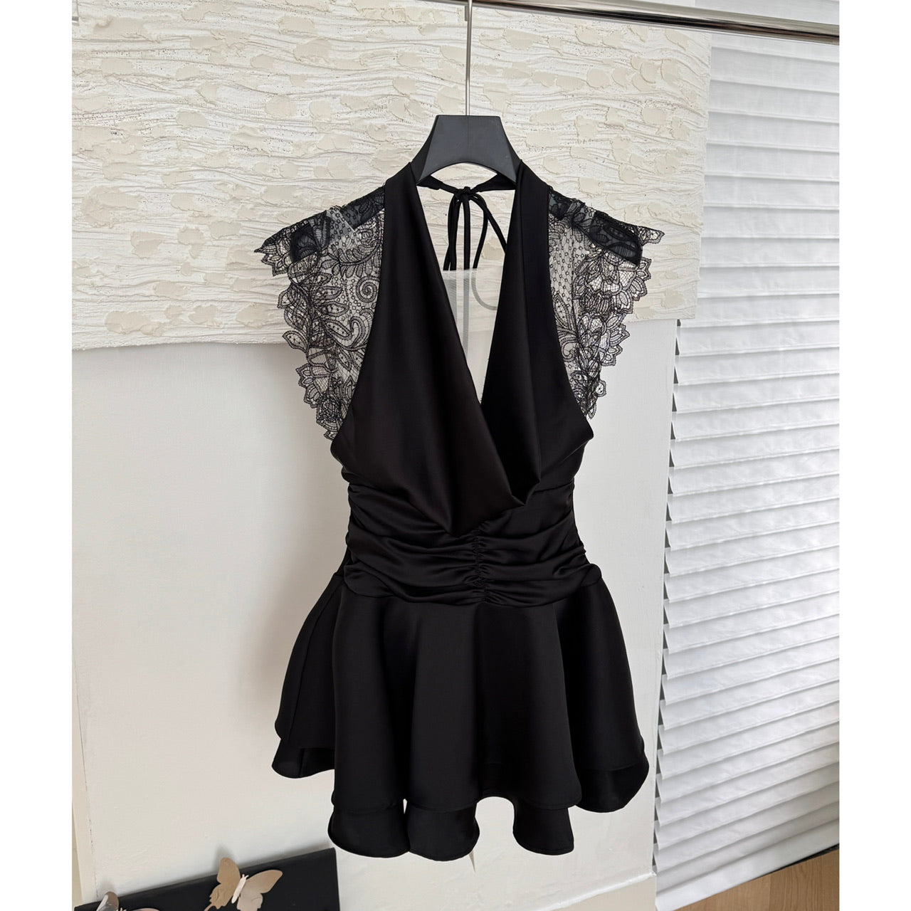 Sexy A Line Halter Neckline Summer Dress Little Black Dress Holiday Party Outfits For Women DP0098