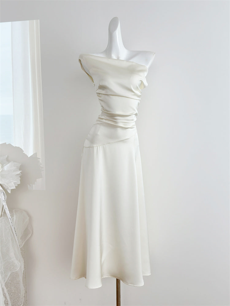 Sexy Mermaid Satin Summer Beach Dress Holiday Party Casual Outfits For Girls DP1402