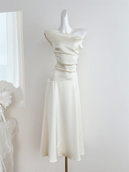 Sexy Mermaid Satin Summer Beach Dress Holiday Party Casual Outfits For Girls DP1402