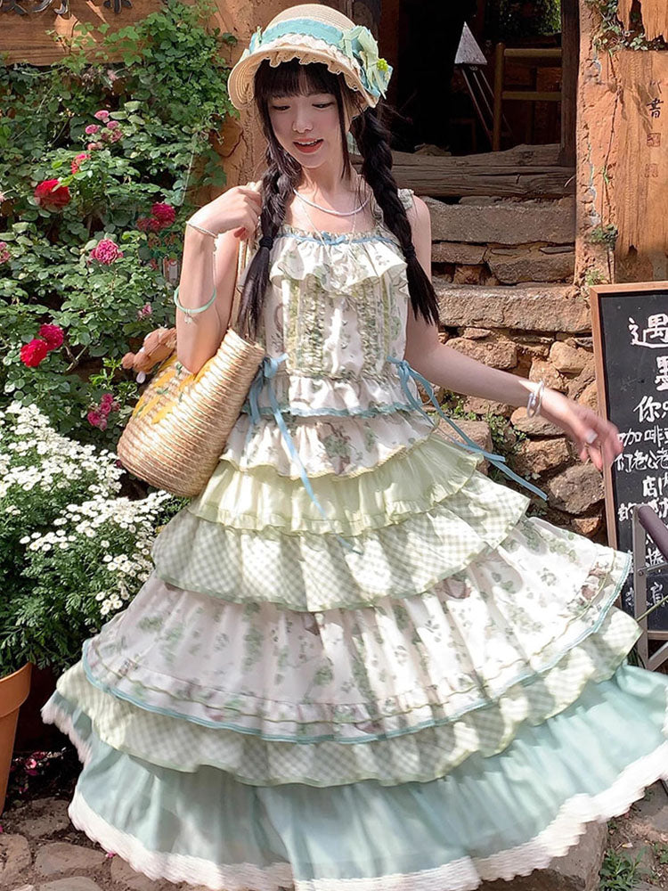Vintage Ball Gown 2 Pieces Summer Holiday Dresses 16th Birthday Dress Lolita Dress Birthday Outfits W1009