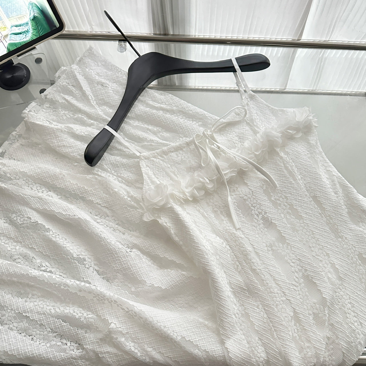 Cute A Line Spaghetti Straps Ivory Lace Summer Dress Holiday Party Outfits For Women DP0100