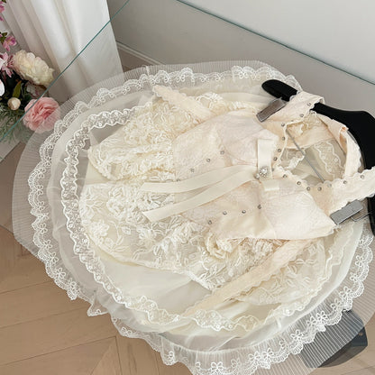 Sexy A line Halter Neckline White Lace Summer Dress Holiday Party Outfits For Women DP0107