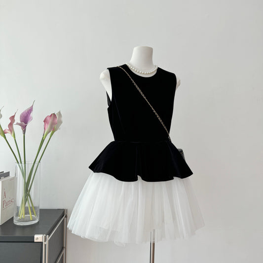 Sexy A line Jewel Neckline Black Short Summer Dress Holiday Party Outfits For Women DP0117