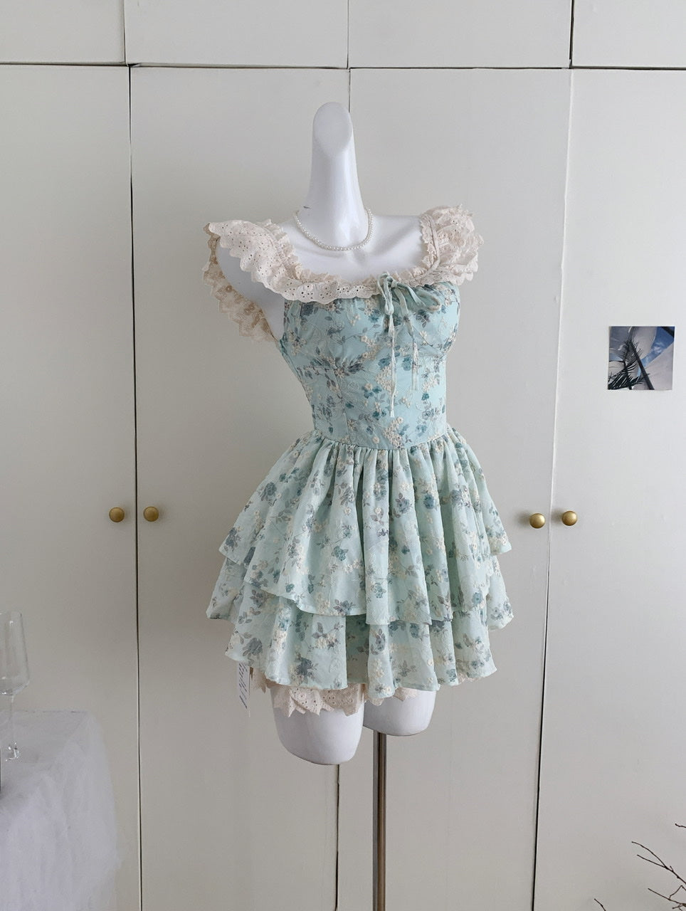 Cute Ball Gown Square Satin Floral Pink Short Summer Dress Holiday Party Outfits For Women DP1406