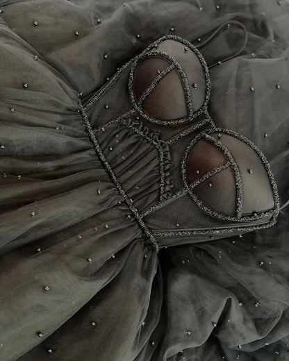 Sparkly Long Prom Dress with Beading ,School Dance Dresses ,Fashion Winter Formal Dress S111