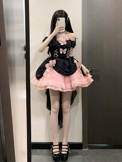 Cute Ball Gown Sweetheart Pink Short Summer 18th Birthday Dress Lolita Dress Birthday Outfits W1258