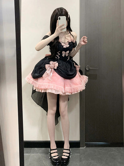 Cute Ball Gown Sweetheart Pink Short Summer 18th Birthday Dress Lolita Dress Birthday Outfits W1258