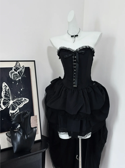 Sexy Strapless Black Sweetheart Neck A Line Short Party Dress Graduation Homecoming Dress S627