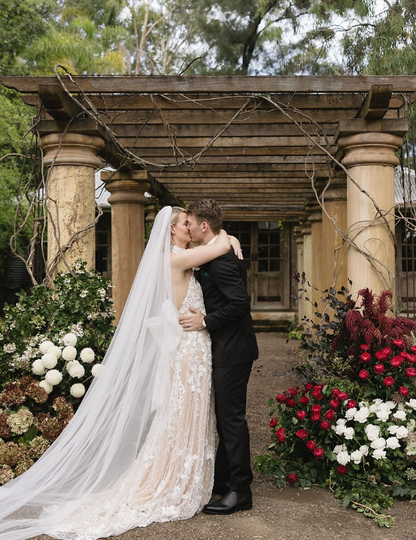 Charming A Line Halter Lace Long Sweep Open Back Wedding Dress with Bow SH2168