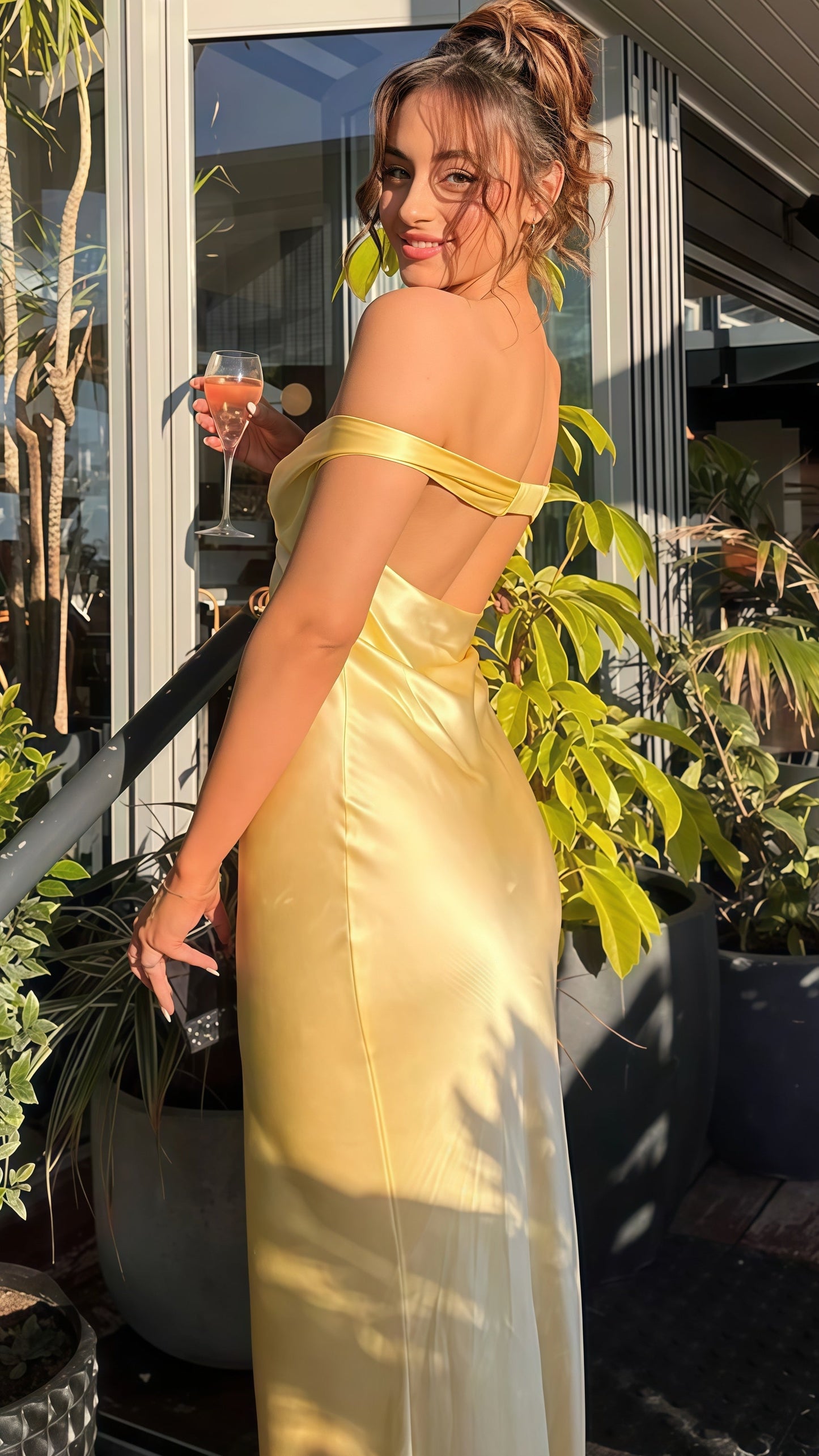 Off The Shoulder Sheath Long Prom Dress, V-Neck Floor Length Party Dress