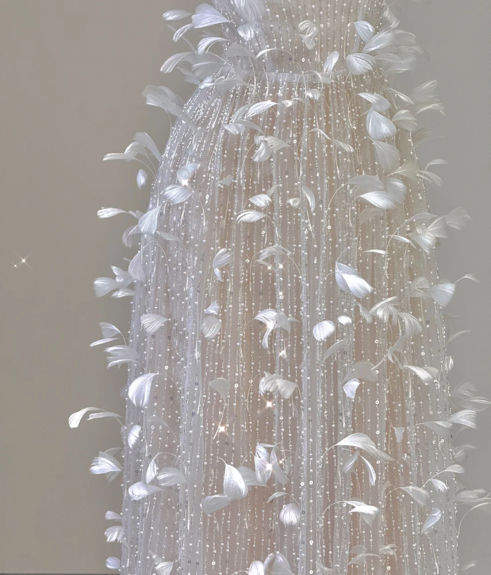 Classy A Line Square Neckline Champagne Tulle Long Prom Dresses P0003