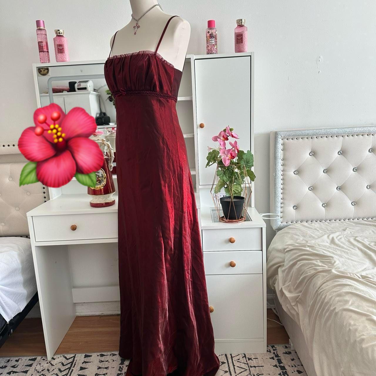 Burgundy Vintage Shiny Fashion Stunning Elegant Long Chiffon Tulle Cute Sweet Prom Dress Evening Gown Birthday Party Dress Prom Dress Graduation Dress gh3886