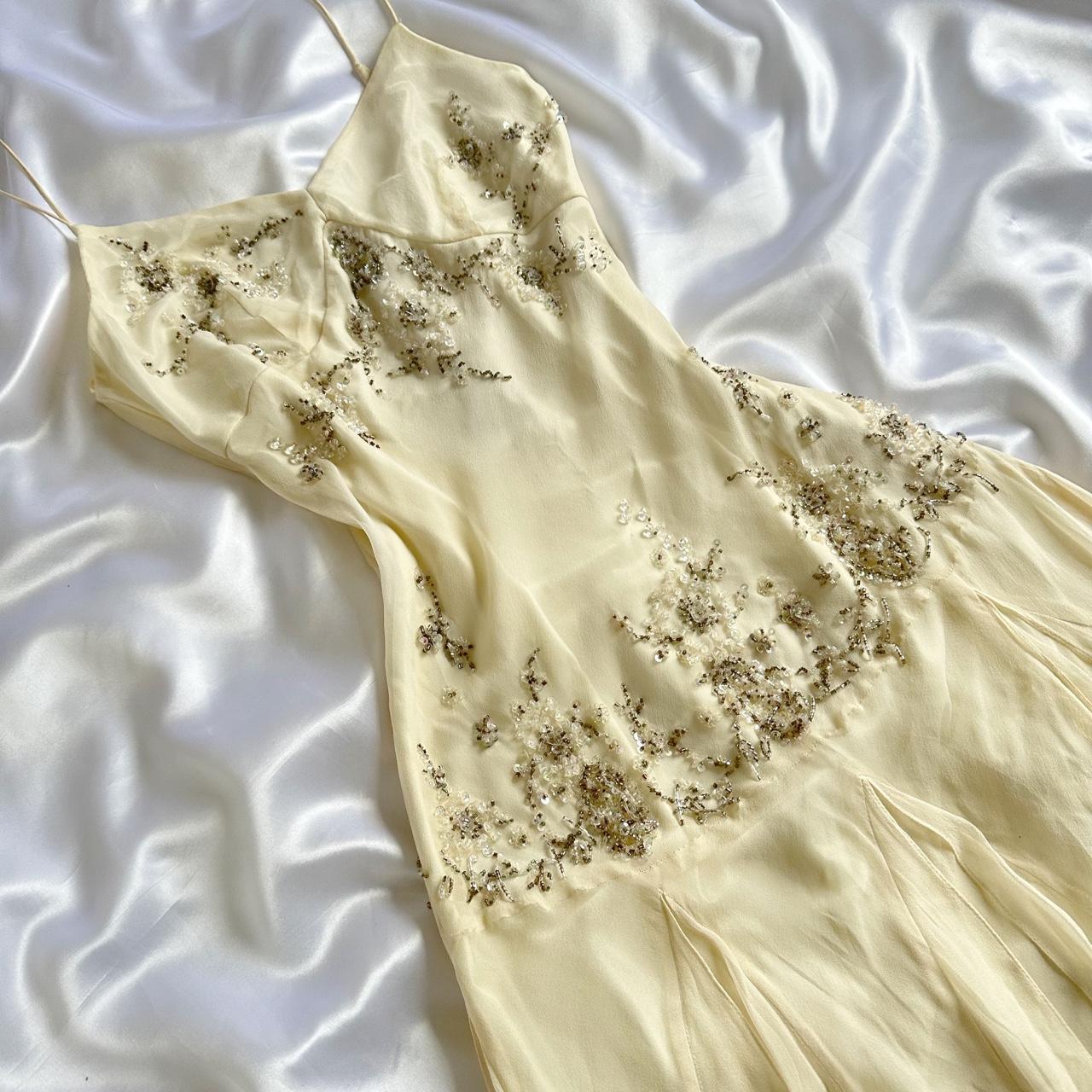 Ivory Shiny Fashion Elegant Beautiful Exquisite Beaded Long Chiffon Handmade Customized Ball Gown Evening Dress Party Dress Prom Dress gh3748