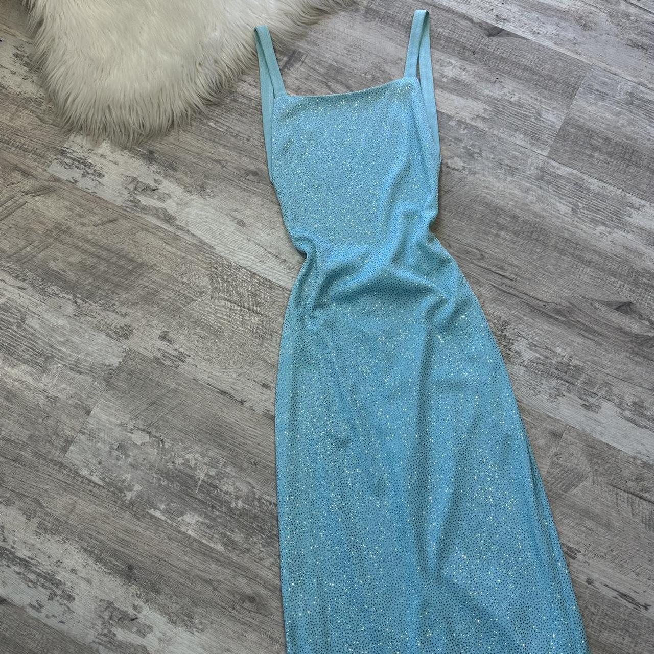 Light blue elegant stunning exquisite shining backless women's long chiffon evening dress party dress prom dress gh4286