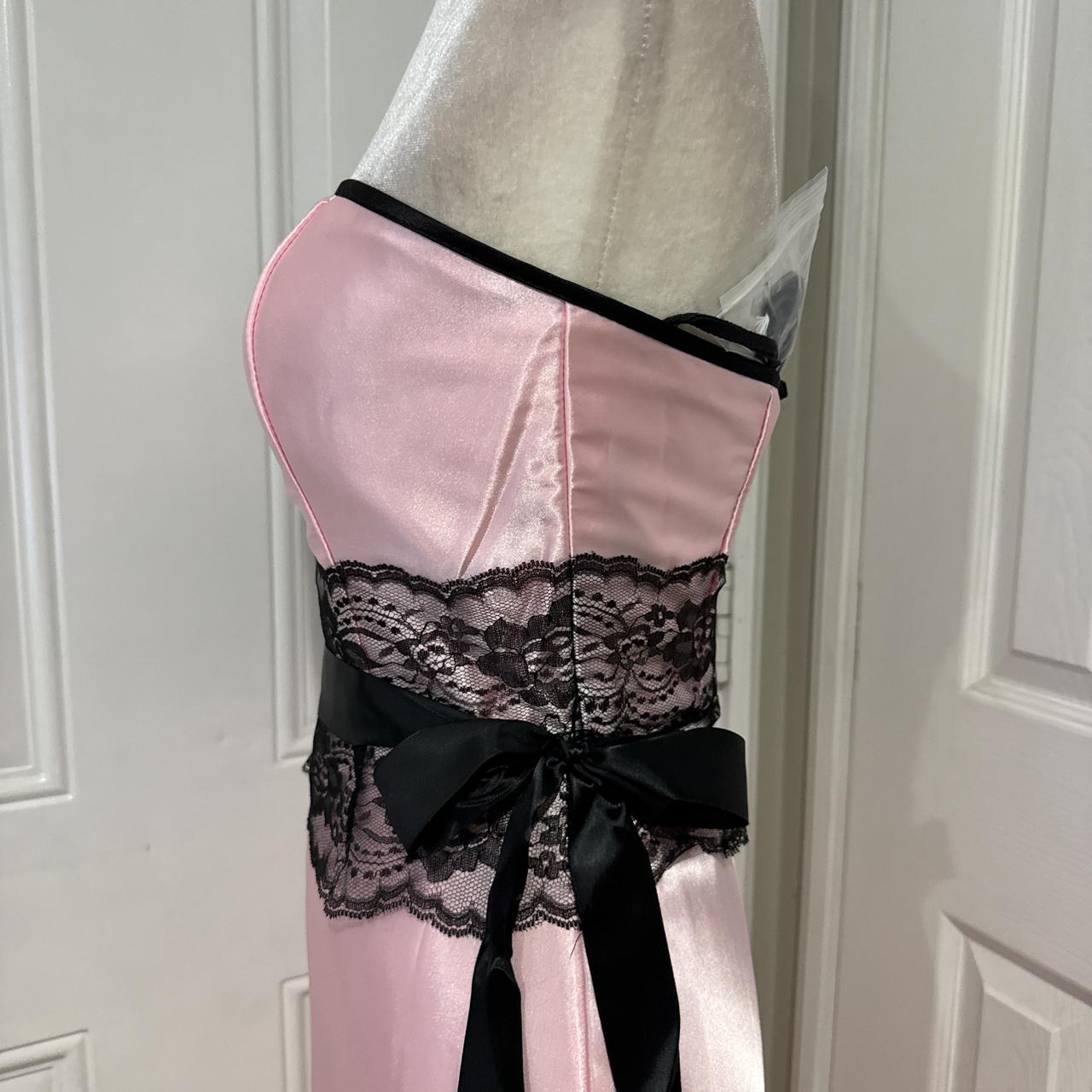 Pink/Green Lace Long Satin Prom Dress Evening Dress Graduation Dress gh4566