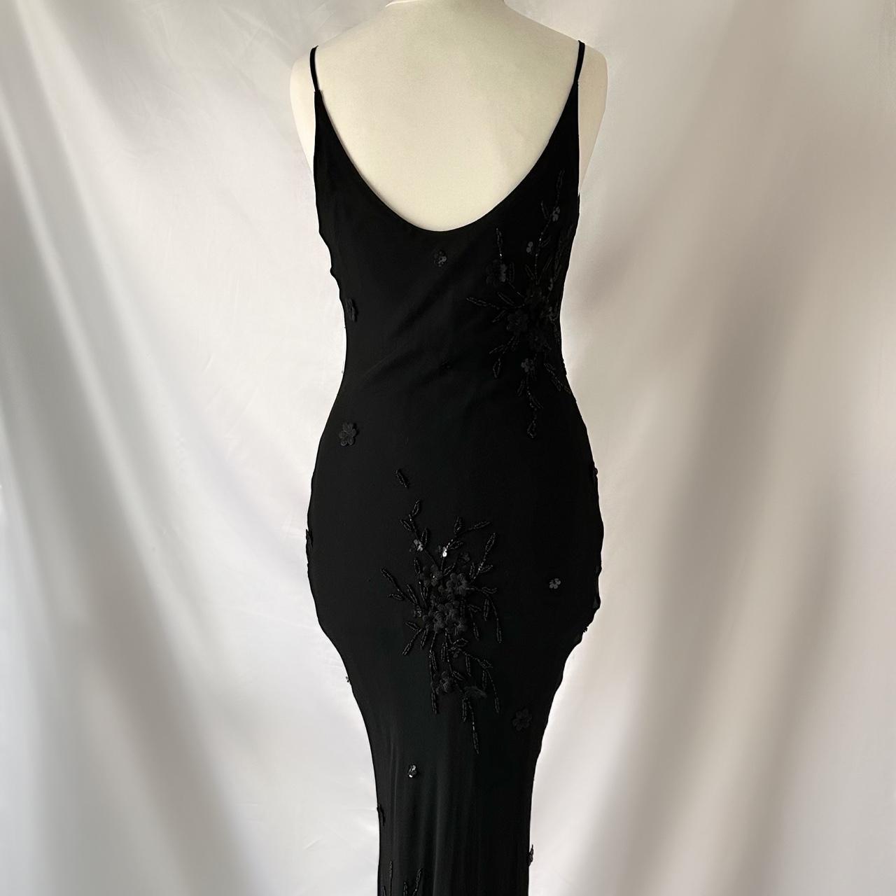 Black gorgeous exquisite elegant beaded long chiffon ruffled ball gown, evening dress, party dress gh3514