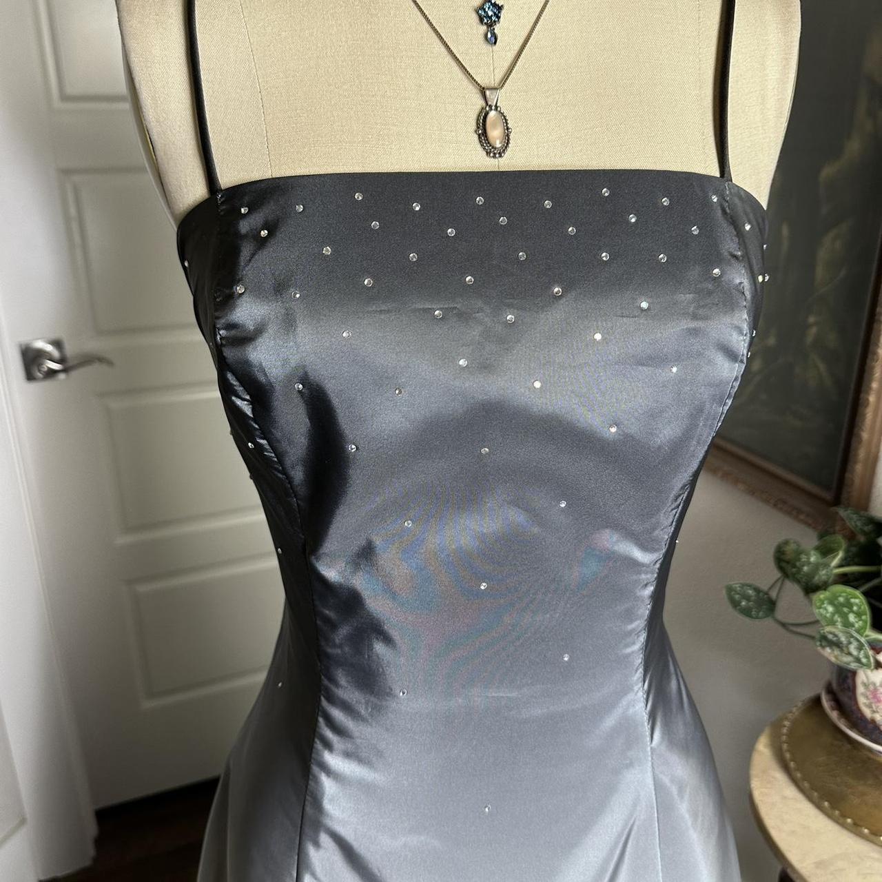 Silver Gray Gradient Vintage Formal Prom Dress Long Ball Gown Evening Dress Party Dress gh4343