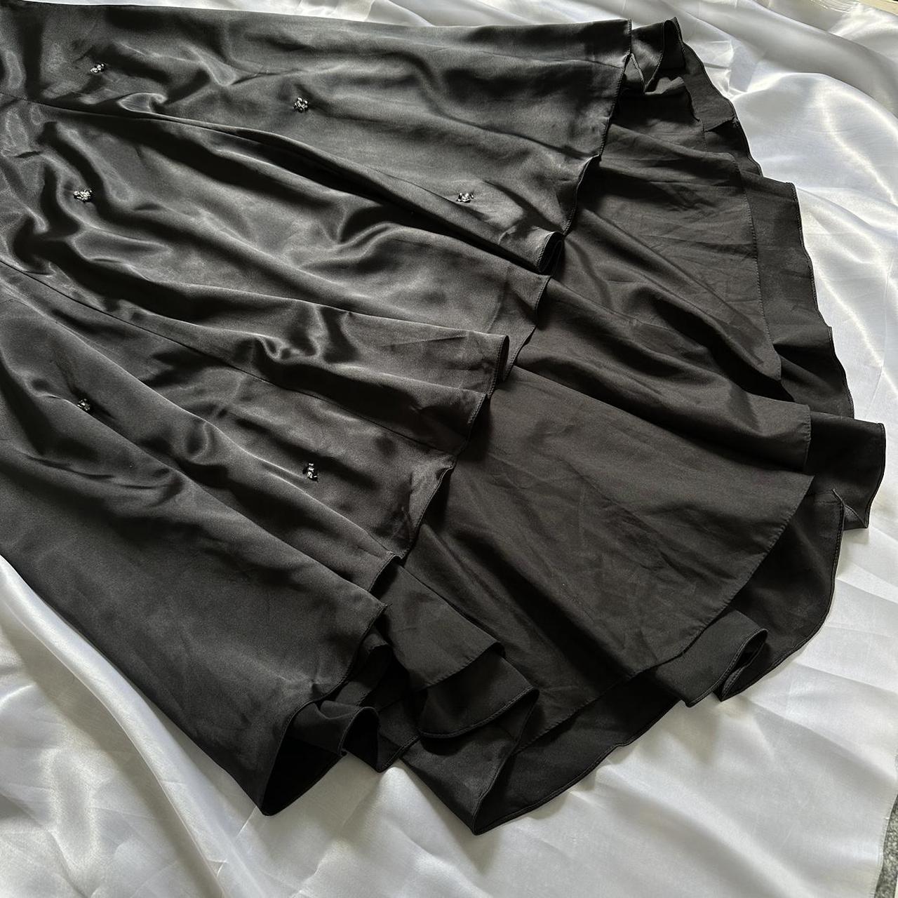 Black Gorgeous Vintage Fashion Elegant Exquisite Beaded Spaghetti Strap Long Satin Ball Gown Evening Gown Birthday Party Dress Prom Gown gh3640