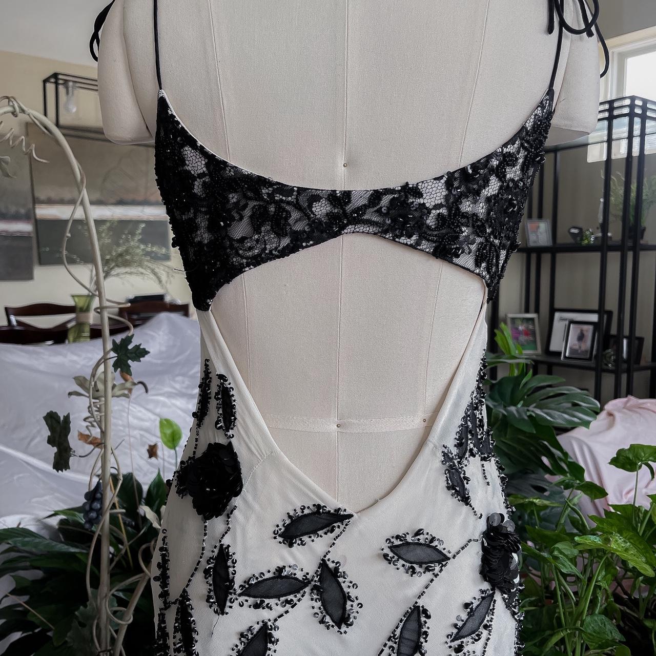 White black exquisite beaded long lace chiffon  Prom dress evening dress party dress gh5092