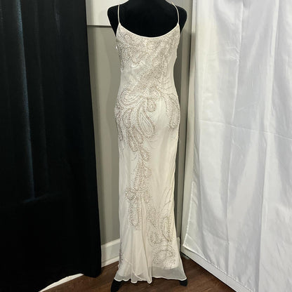 Cream White Vintage Elegant Exquisite Beaded Fairy Dress Ball Gown Evening Dress Date Holiday Party Dress Wedding Guest Dress gh3629