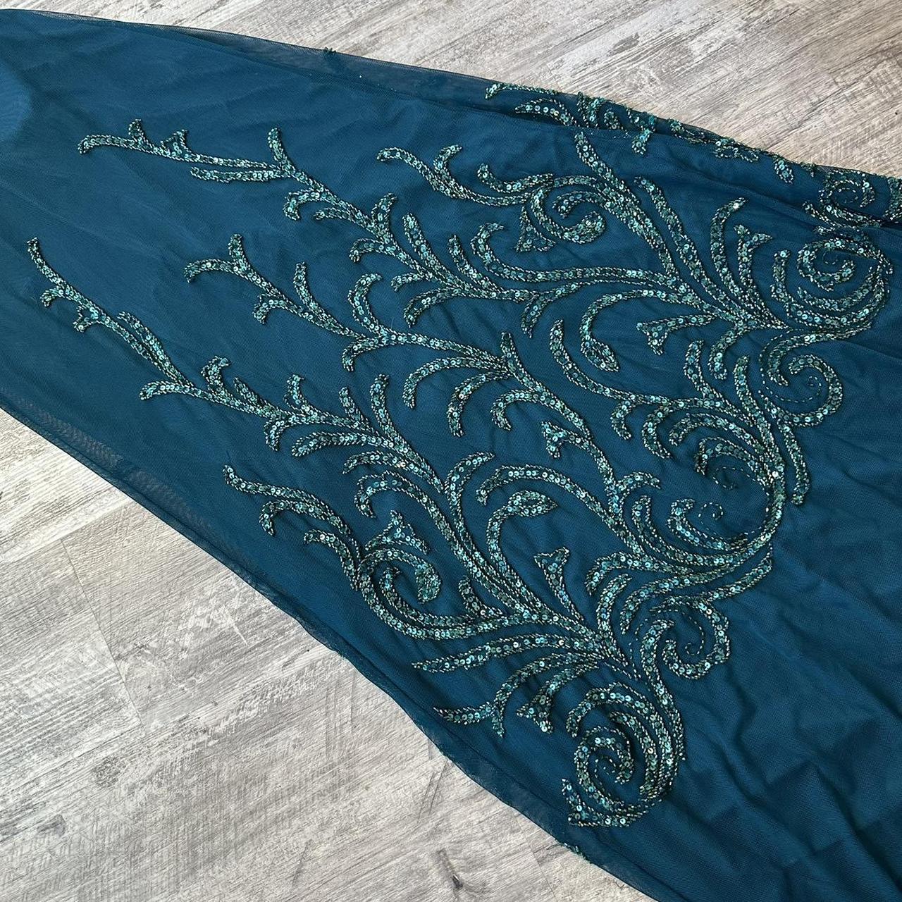 Beautiful Stunning Rare Teal Exquisite Beading Long Chiffon Ball Gown Evening Dress Prom Dress Birthday Party Dress gh3808