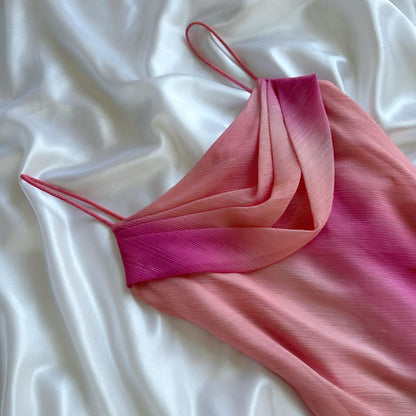 Pink Fashion Gradient Long Chiffon Ball Gown Evening Dress Party Dress  gh4451