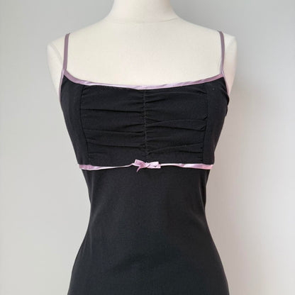 Black Vintage Elegant Pink Lace Spaghetti Strap Short/Long Women Chiffon Homecoming Dress Prom Dress Evening Dress Party Dress gh4127