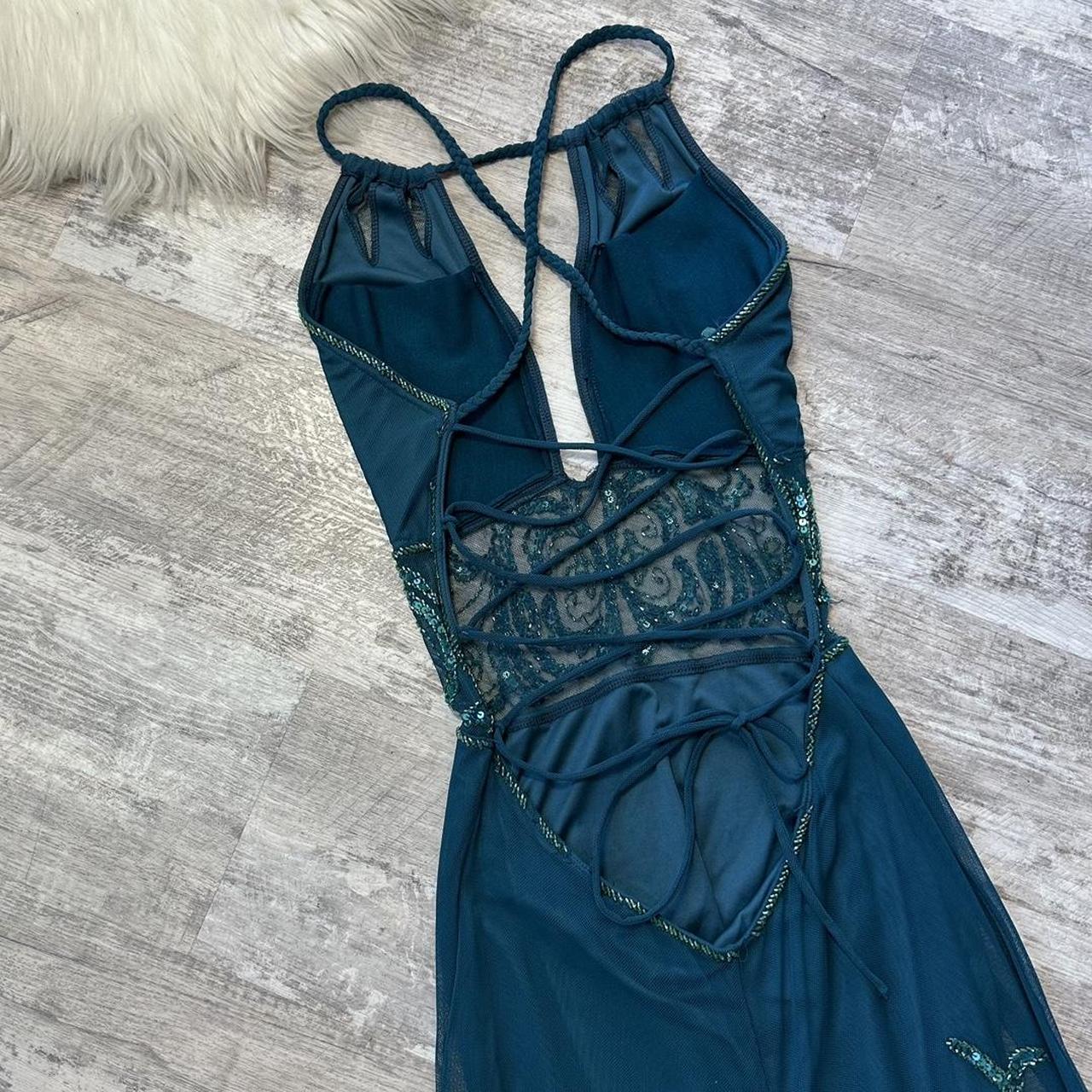 Beautiful Stunning Rare Teal Exquisite Beading Long Chiffon Ball Gown Evening Dress Prom Dress Birthday Party Dress gh3808