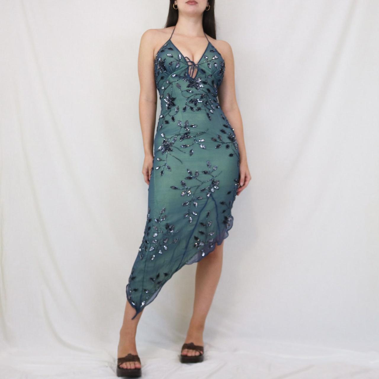 Blue Beaded Strap Short/Mid-Length Homecoming Dress Birthday Party Dress gh5089