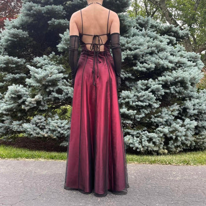 Burgundy Delicate Beaded Long Tulle Elegant Ball Gown Evening Dress Formal Birthday Party Dress Prom Dress gh3615