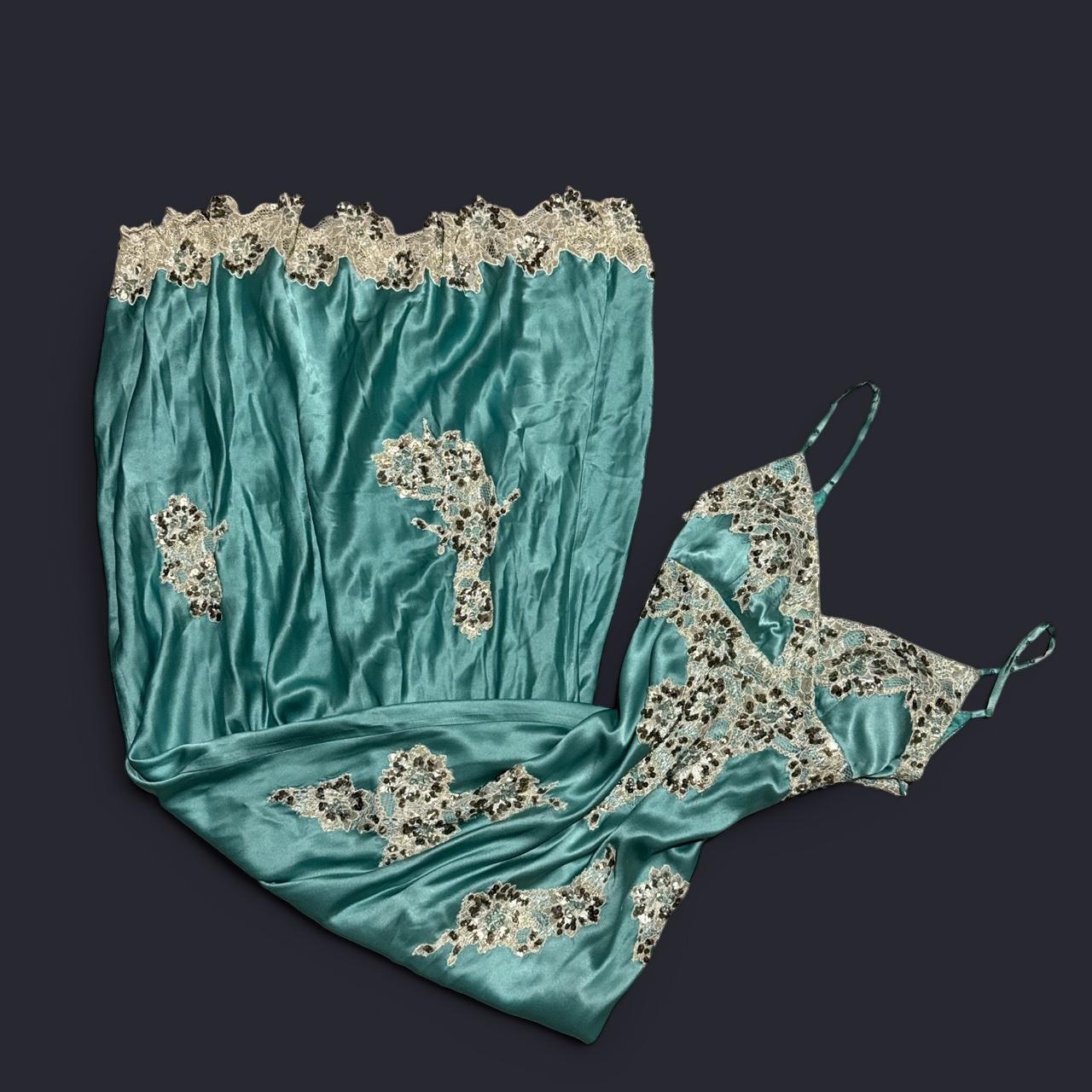 Mint Green Applique Lace Long Satin Prom Gown Evening Gown Graduation Dress gh4565