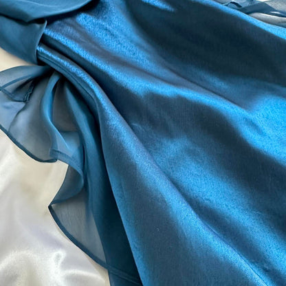 Navy blue stylish elegant spaghetti strap long chiffon prom dress evening dress party dress gh3638