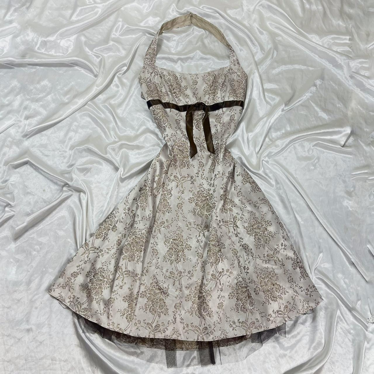 Floral Short Satin Formal Prom Dress Fairy Homecoming Dress gh4601