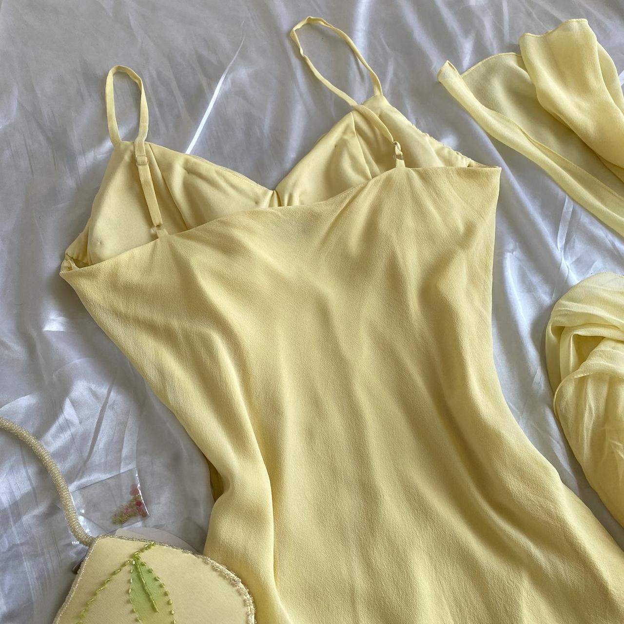 Yellow fashion halter floral beading long elegant chiffon ball gown evening dress gh3285