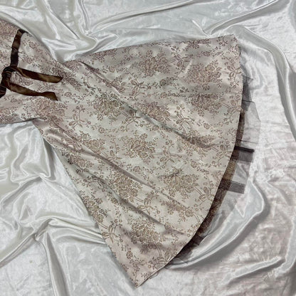 Floral Short Satin Formal Prom Dress Fairy Homecoming Dress gh4601